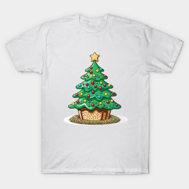 Christmas Tree Cake 02 T-Shirt by HappyDigitalPOD